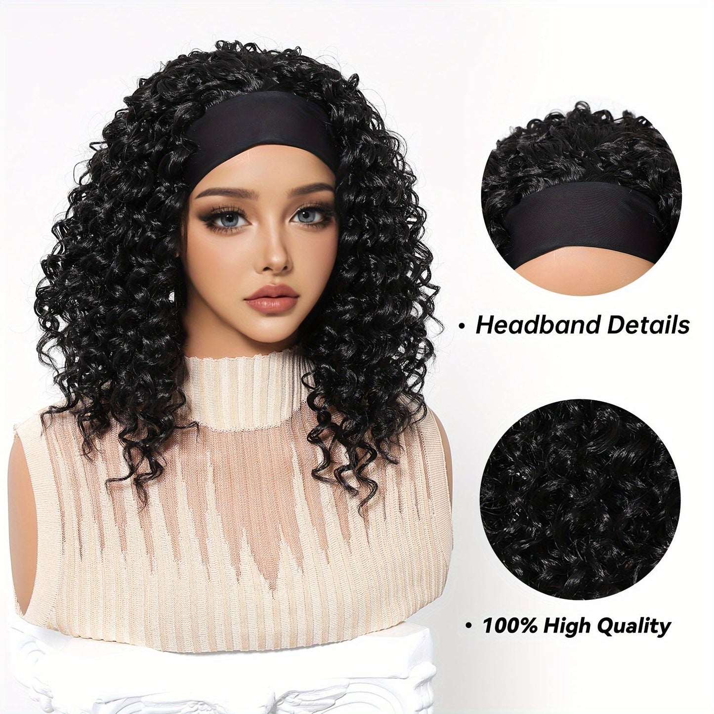 Women's Afro Curly Kinky Wig 12 Inch - High Temperature Fiber, 150% Density, Rose Net Cap, Basic Style Synthetic Wig for All Occasions - Versatile for Daily Wear, Halloween, Christmas, Music Festivals, Cosplay