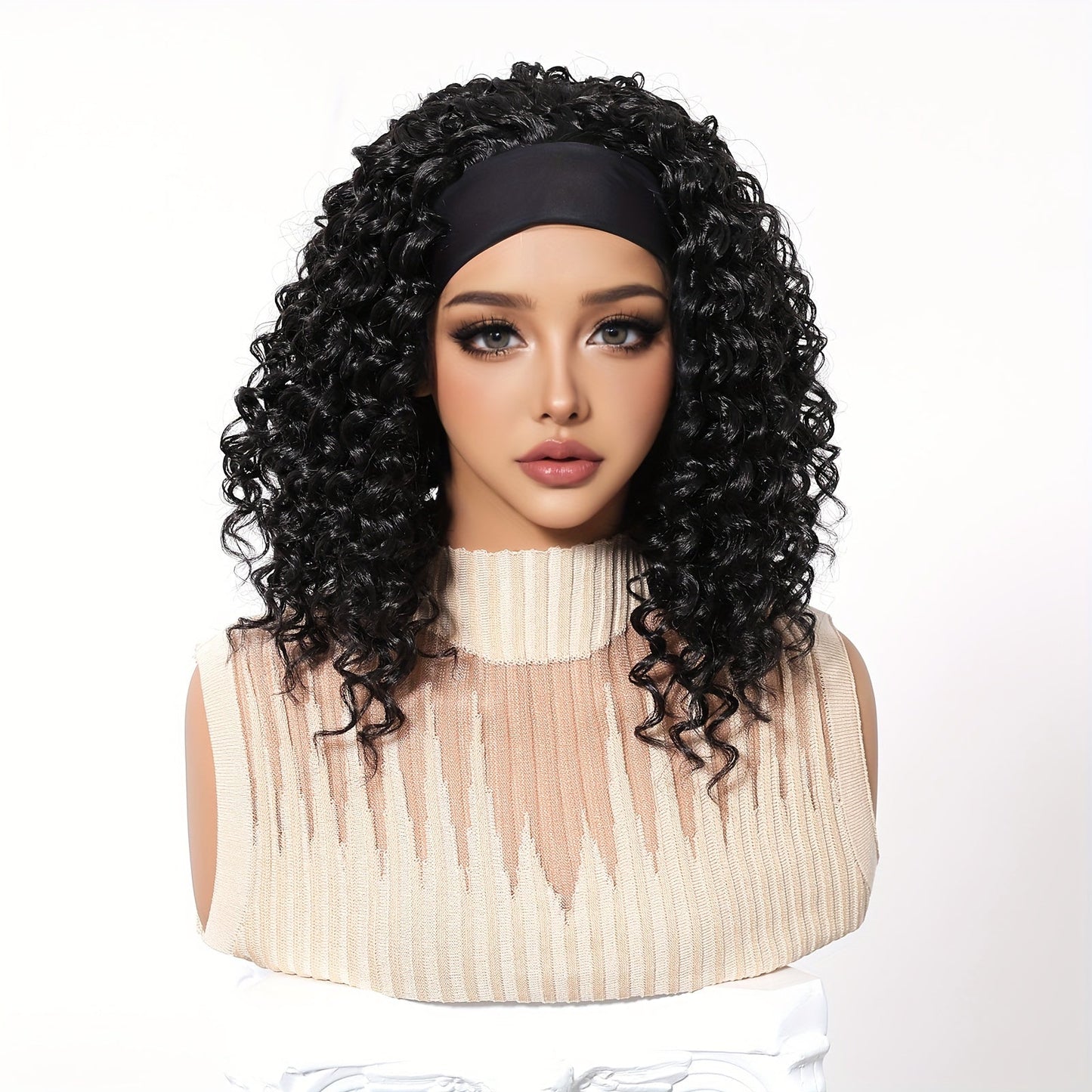 Women's Afro Curly Kinky Wig 12 Inch - High Temperature Fiber, 150% Density, Rose Net Cap, Basic Style Synthetic Wig for All Occasions - Versatile for Daily Wear, Halloween, Christmas, Music Festivals, Cosplay